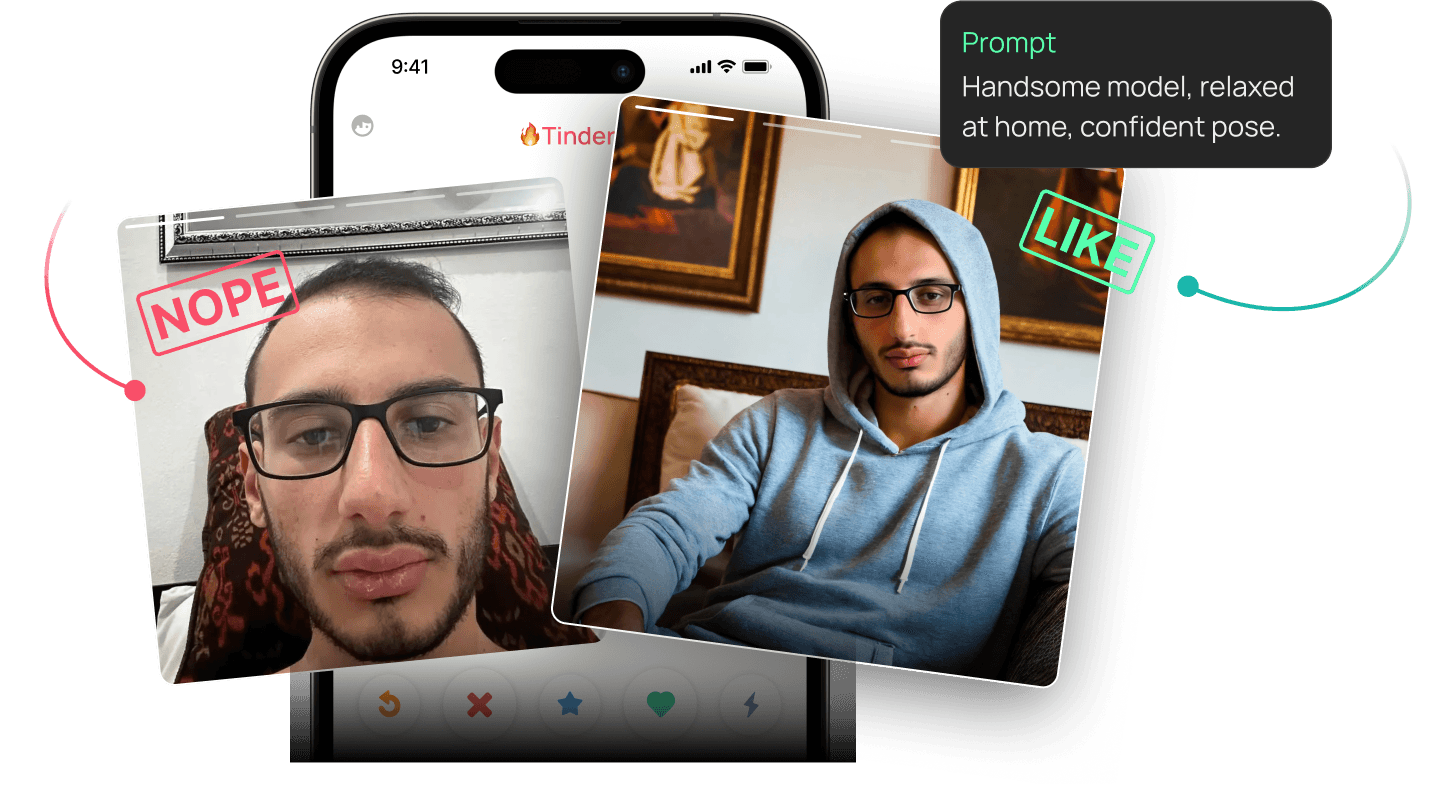 dating photos comparison